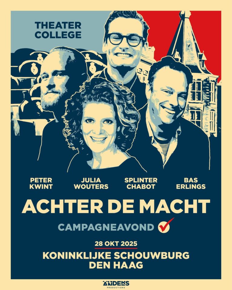 Theatercollege ‘Achter de macht’ met Bas Erlings